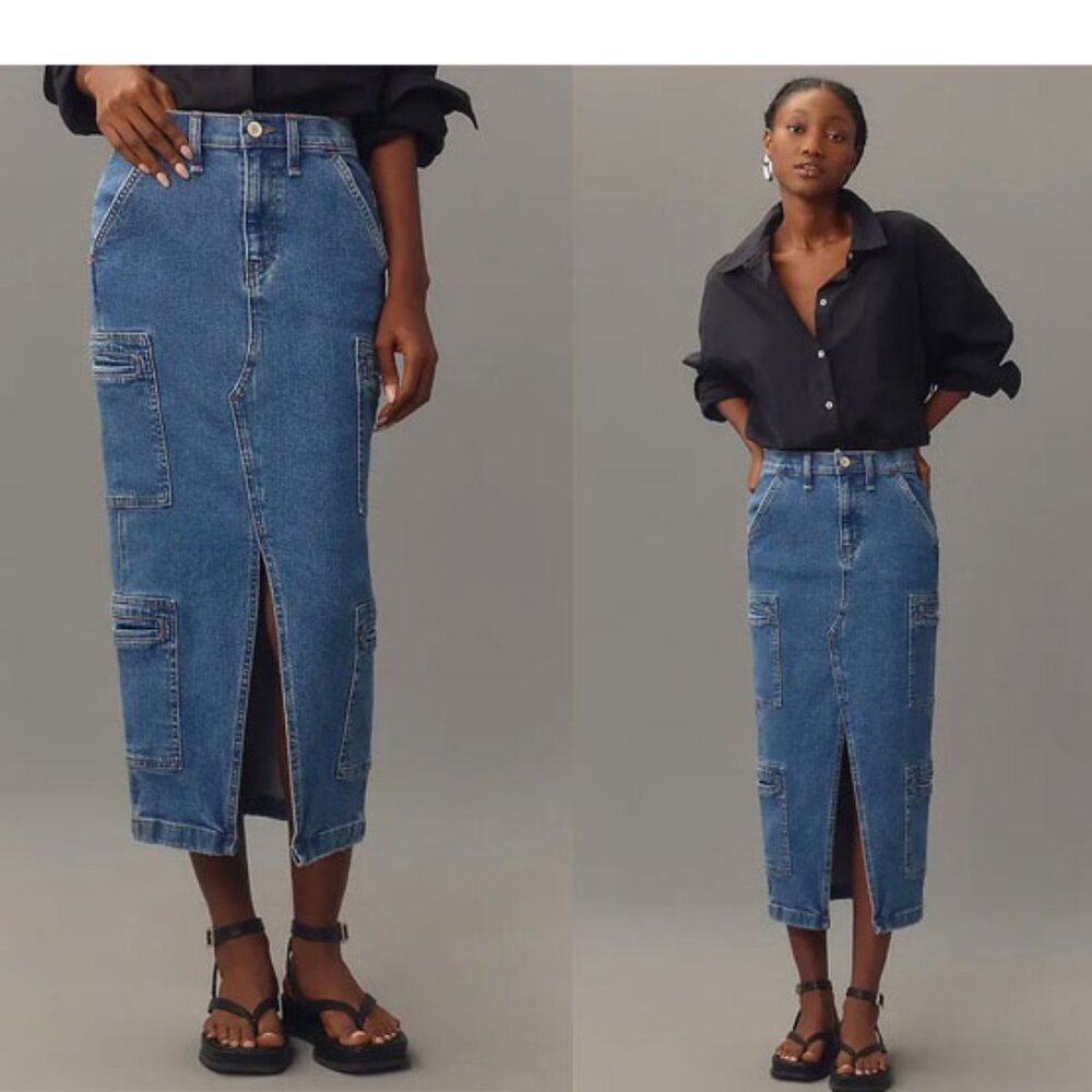HUDSON Jeans Reconstructed Cargo Skirt - Picture 2 of 8